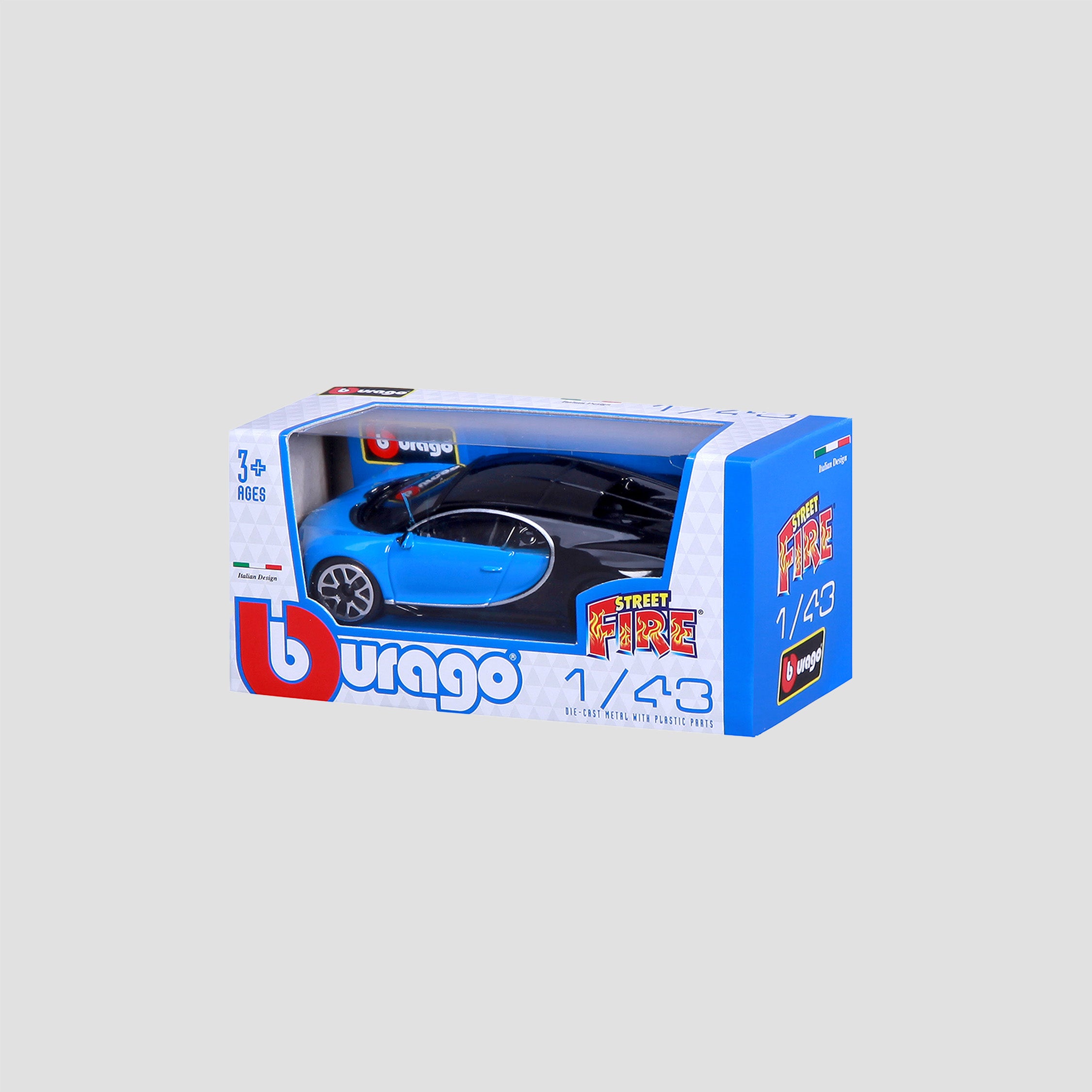 Bugatti Streetfire Chiron Scale Model 1:43 Blue — image 3