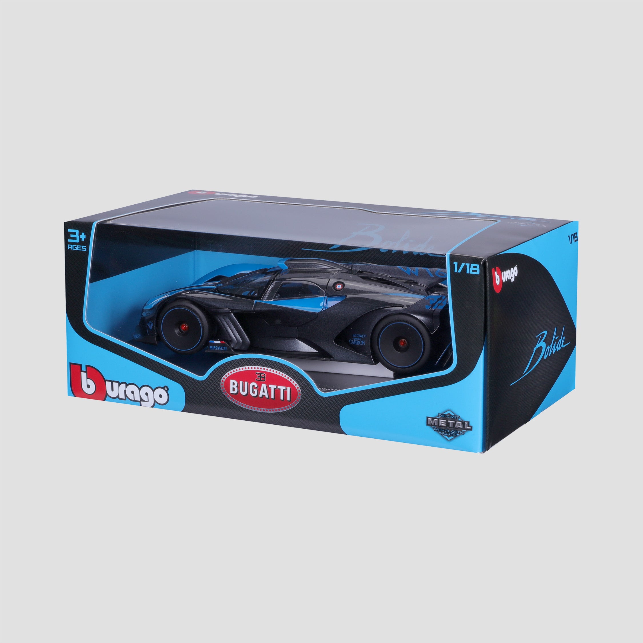 Bugatti Bolide Scale Model 1:18 Blue — image 3