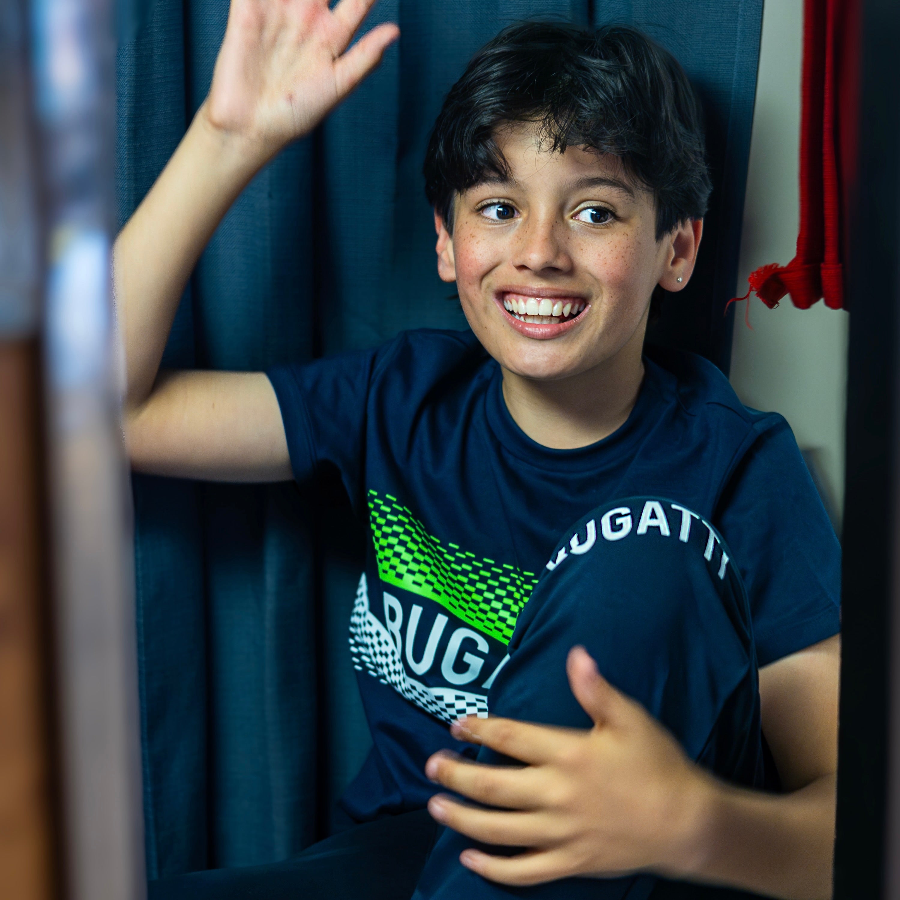 Bugatti Kids Large Logo T-Shirt Navy — image 3