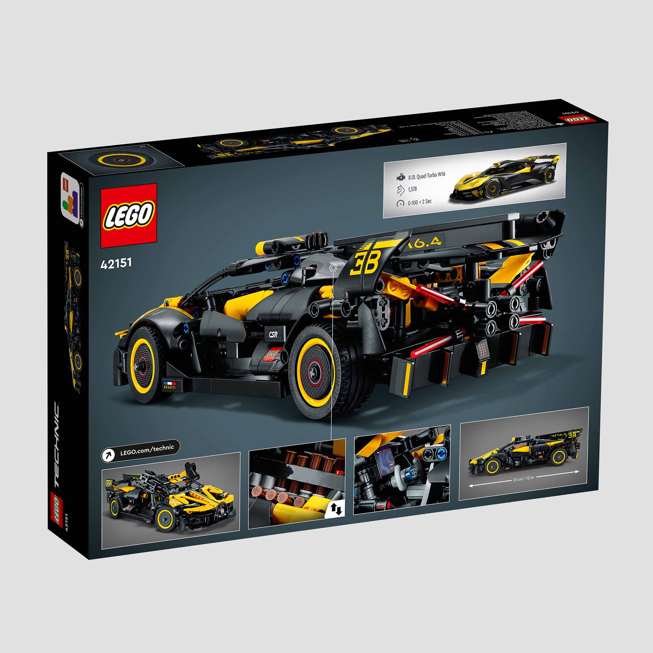 Lego ®️ Technic ™️ Bugatti Bolide Yellow — image 1