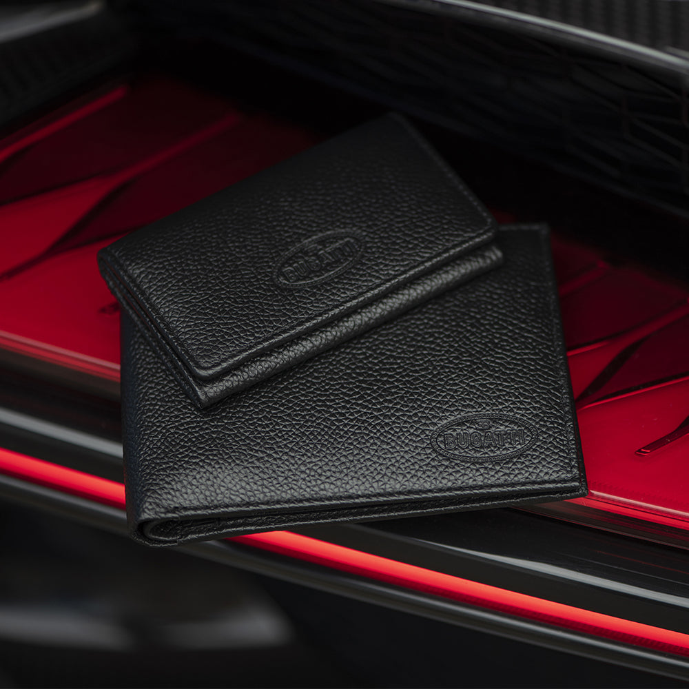 Bugatti Black Leather Macaron Wallet — image 3