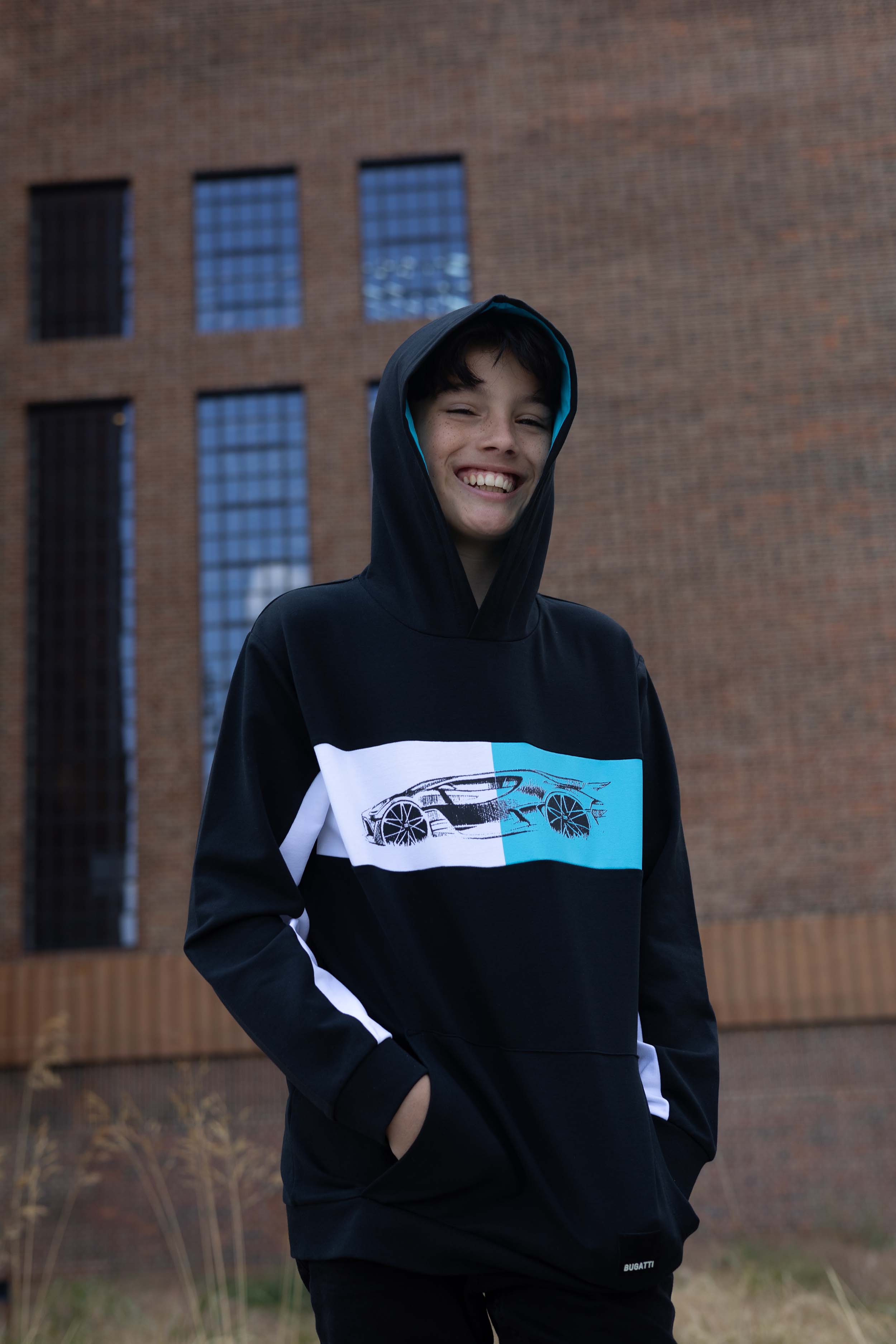Bugatti Kids Divo Sketch Black Hoodie — image 3