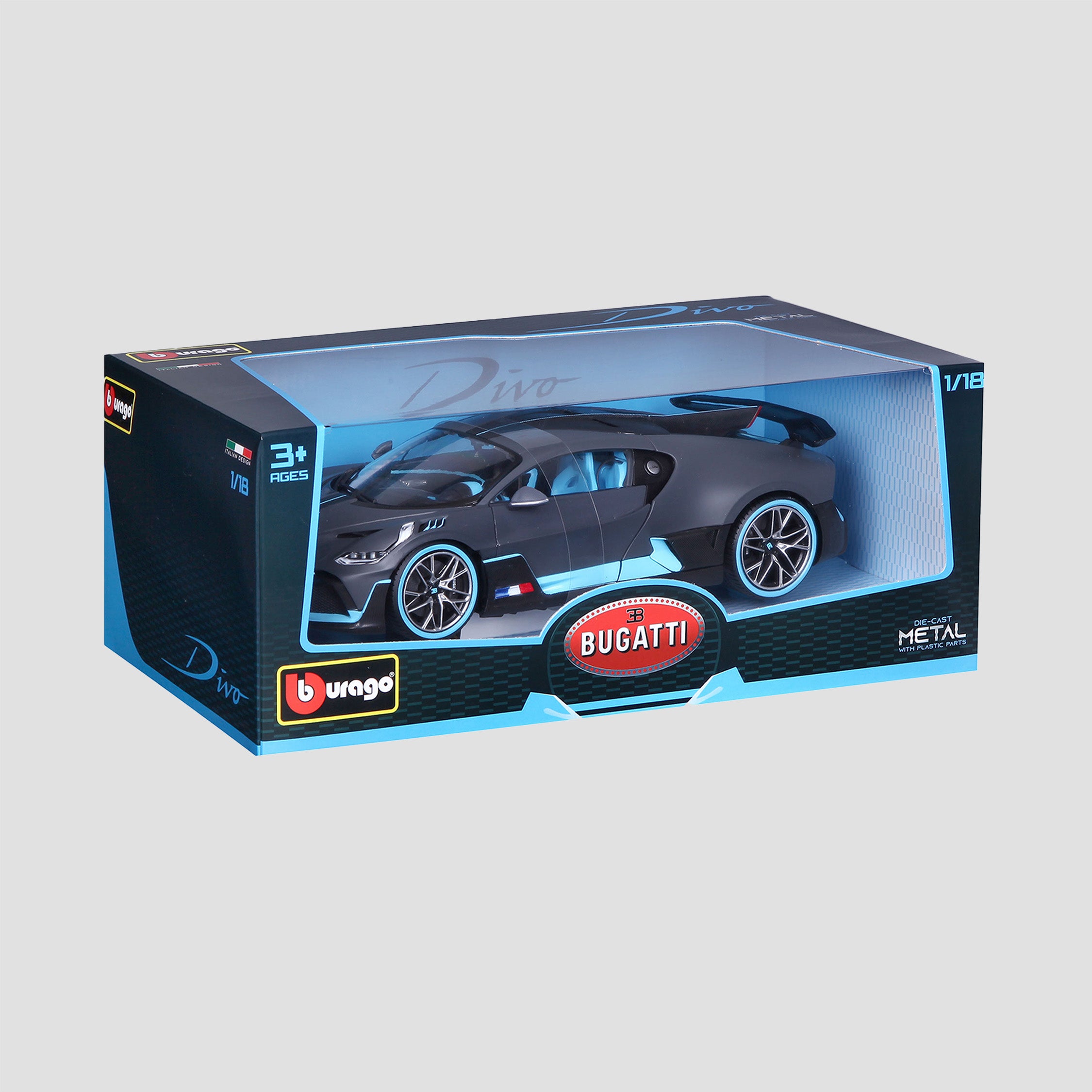 Bugatti Divo Scale Model 1:18 Grey — image 4