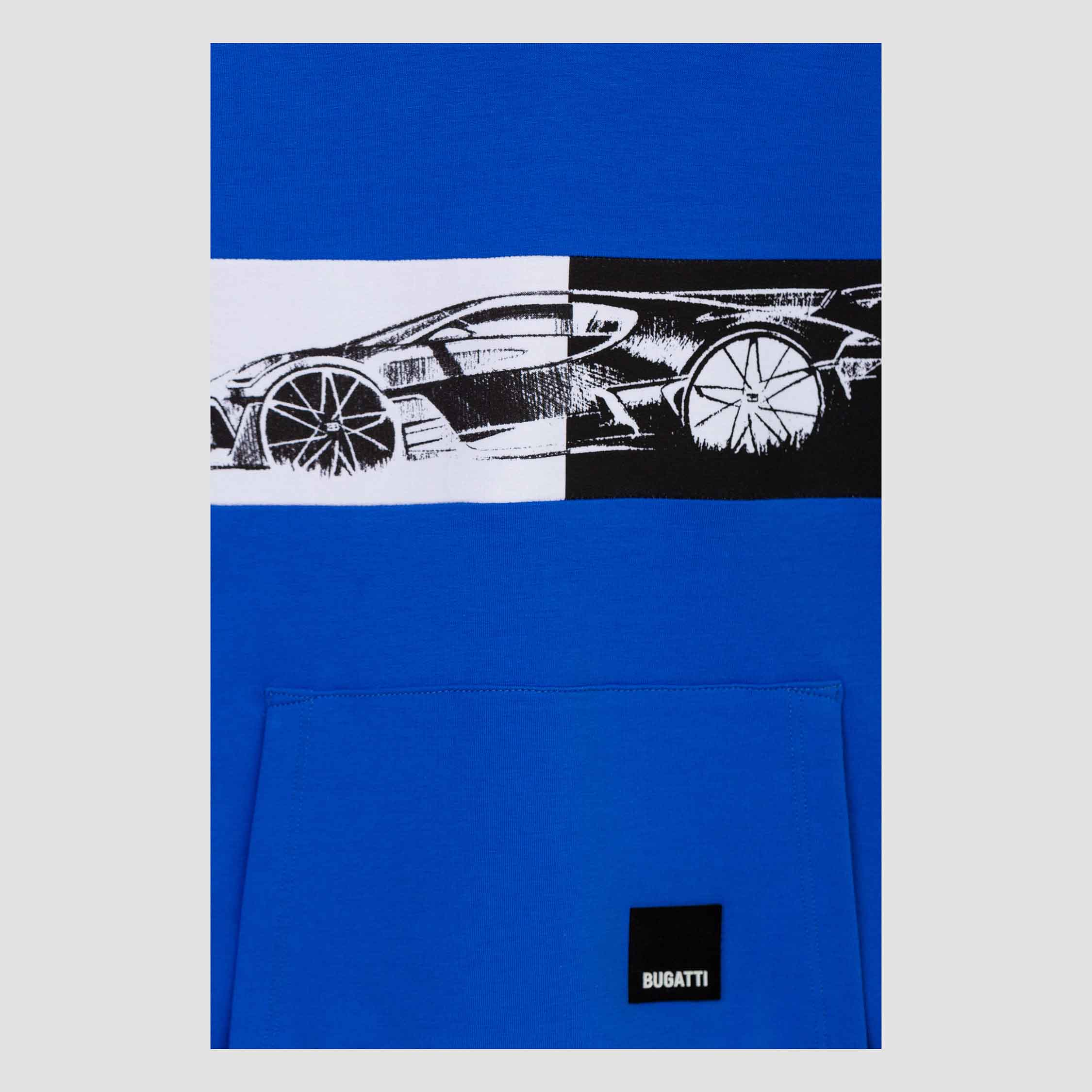Bugatti Kids Divo Sketch Blue Hoodie — image 1