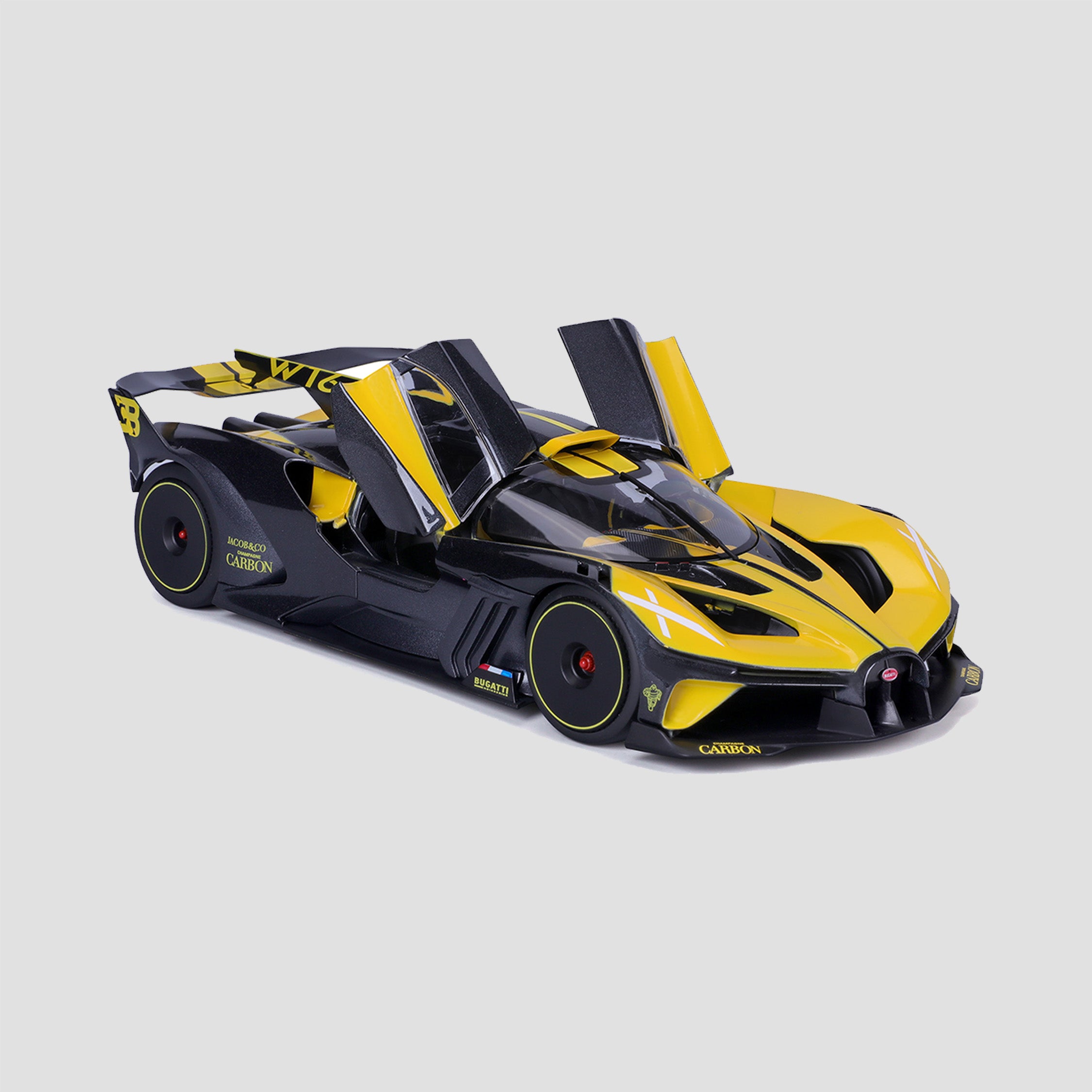 Bugatti Bolide Scale Model 1:18 Yellow — image 1