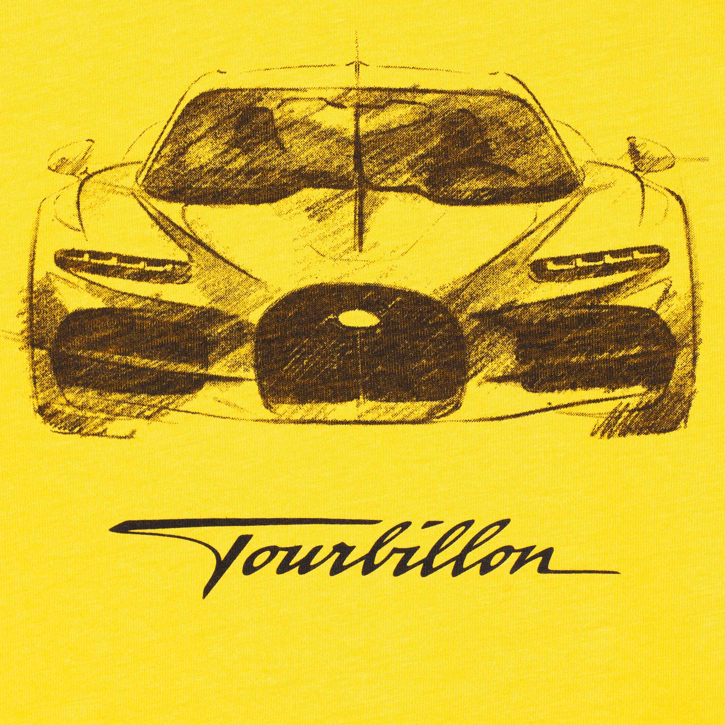 Bugatti Kids Tourbillon Sketch T-Shirt Yellow — image 1